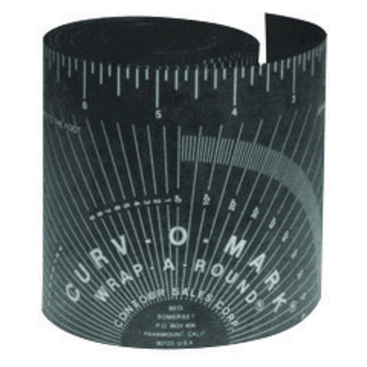 Jackson Safety 3.88" X 4' Black Curv-O-Mark® Pipe Template