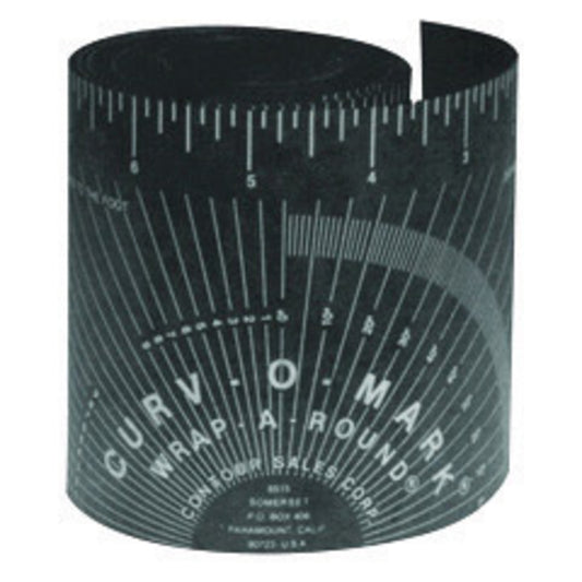 Jackson Safety 3.88" X 6' Black Curv-O-Mark® Pipe Template