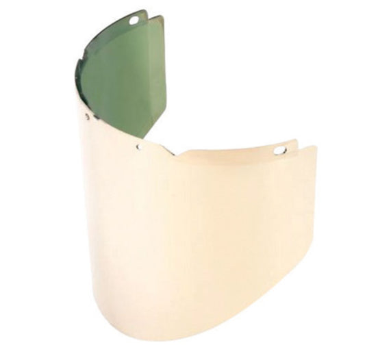 MSA V-Gard® 9.5" X 17.75" X .07" Green Polycarbonate Faceshield