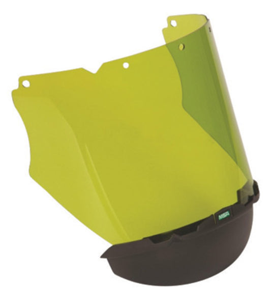 MSA Arc Visor 8" X 17 1/4" X .065" Green Polycarbonate Faceshield