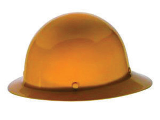 MSA Yellow Skullgard® Phenolic Full Brim Hard Hat With Pinlock/4 Point Pinlock Suspension