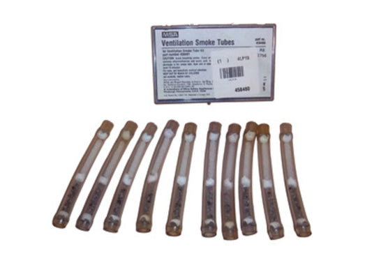 MSA Plastic Acetic Acid/Ethylenediamine Ventilation Smoke Tube, Gray To Black And White Color Change (12 Per Package)