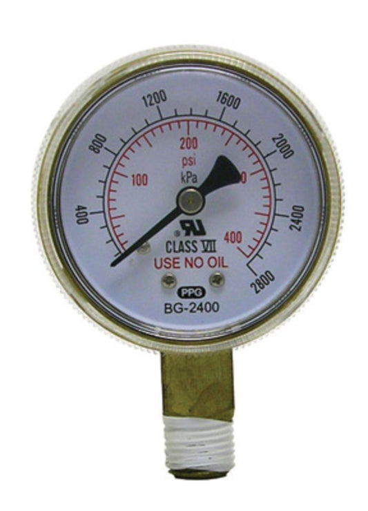 RADNOR™ 2" X 400 PSI Brass Replacement Regulator Gauge