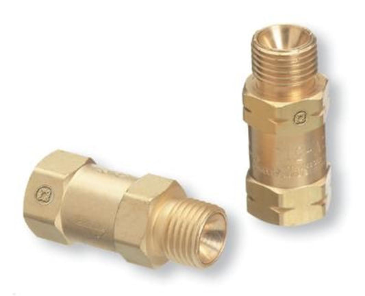 RADNOR™ Model WE-61 Fuel Gas And Oxygen Check Valve Set (Regulator Bushing Adaptor Model)