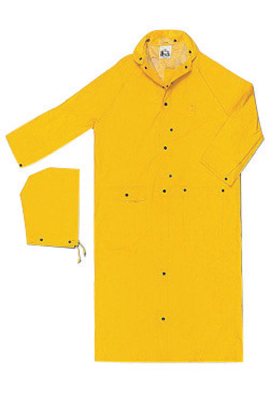 MCR Safety® X-Large Yellow 60" Wizard .28 mm PVC/Nylon Jacket