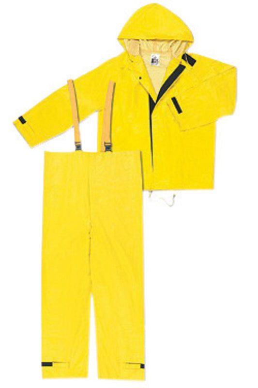 MCR Safety® 5X Yellow Hydroblast .28 mm Nylon/PVC Suit