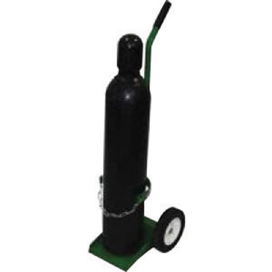 Saf-T-Cart Cylinder Cart With Semi-Pneumatic Plastic Wheels And Bent Handle