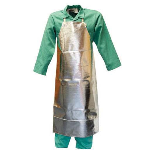 Stanco Safety Products™ 24" X 48" Silver Aluminized Carbon KEVLAR® Heat Resistant Apron