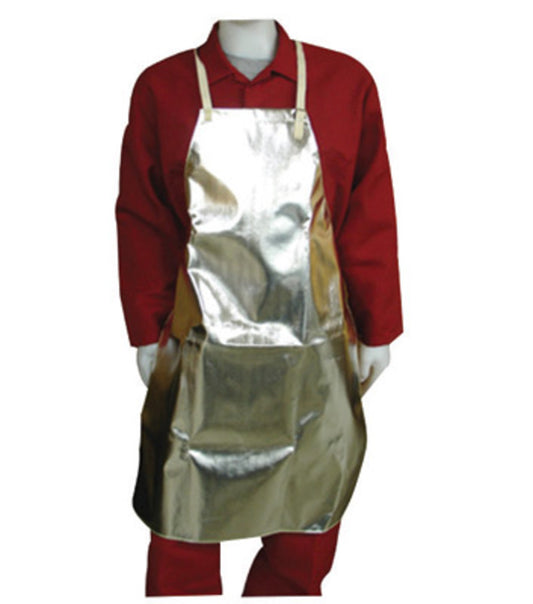 Stanco Safety Products™ 24" X 36" Silver Aluminized PFR Rayon Heat Resistant Apron