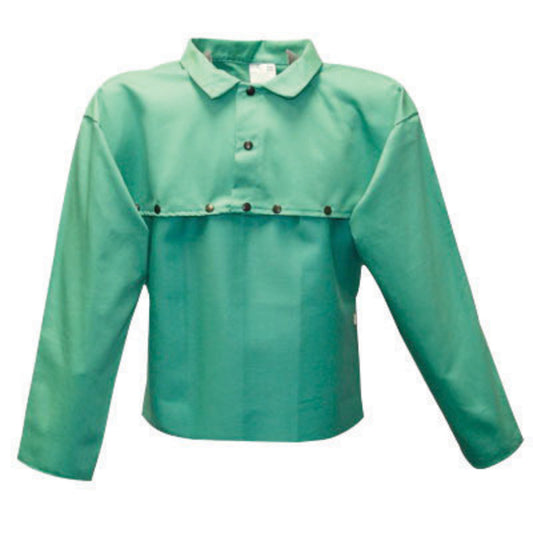 Stanco Safety Products™ X-Large Green Cotton Flame Resistant Cape Sleeve With Snap Closure