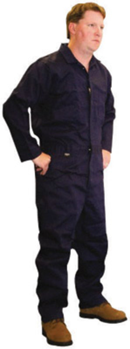 Stanco Safety Products™ X-Large Blue Indura® Flame Resistant Coveralls With Front Zipper Closure