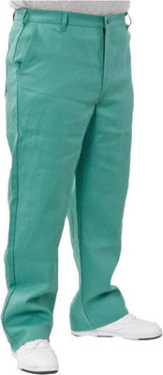 Stanco Safety Products™ 46" X 32" Green Cotton Flame Resistant Pants With Zipper Closure