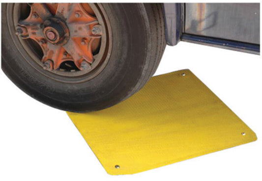 UltraTech 24" X 24" X .6" Ultra-Drain Seal Plus Yellow/Orange Polyurethane  Stops Aggressive Chemicals/Oil/Water