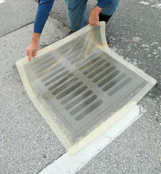 UltraTech 18" X 18" X 3/8" Ultra-Drain Seal Clear Polyurethane  Stops Aggressive Chemicals/Oil/Water