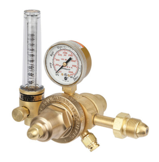 Victor® Model HVTS 2537-580 Medium Duty Argon And Helium Two Stage Regulator, CGA-580