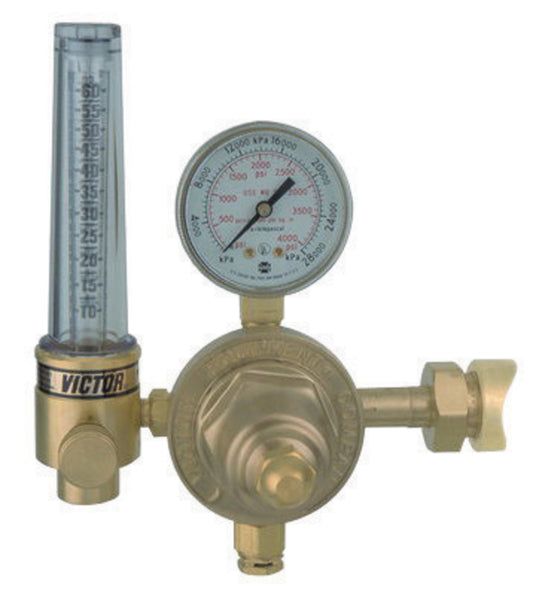 Victor® Model HSR 2537-580 Medium Duty Argon And Helium Single Stage Regulator, CGA-580