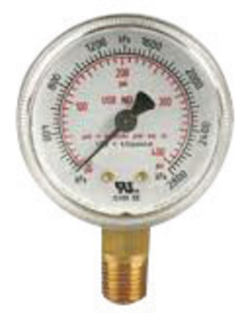 Victor® 2.5" Steel 200 psi Pressure Gauge