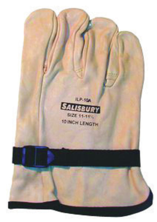Salisbury by Honeywell Size 10 Yellow Leather Linesmens Gloves