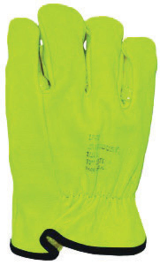 Salisbury by Honeywell Size 8 Yellow Cowhide Linesmens Gloves
