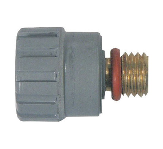 Miller® Weldcraft® Short Gray Back Cap With 98W77 O-Ring For Crafter™ CS125 And CS310 Torch