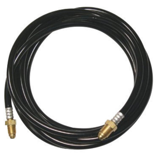 Miller® Weldcraft® 12 1/2' Rubber Black Braided Gas Hose For 310 Amp Water Cooled Crafter™ CS310 Torch