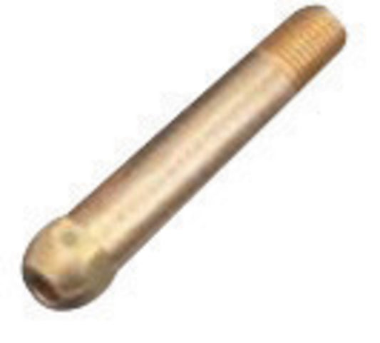 Western® CGA-296 1/4" NPT Male X 3" Brass 3000 psig Nipple With Check Valve