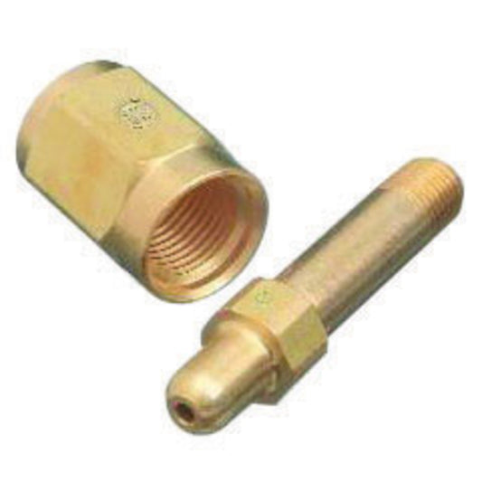 Western CGA-347 1/4" NPT Male X 3" L Brass 3001 - 5500 psig Regulator Inlet Nipple