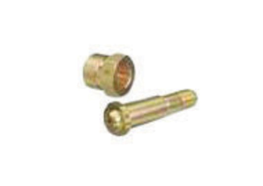 Western CGA-702 1.12" - 14 NGO Male RH Brass 5500 - 7500 psig  ***Regulator Nut PACK OF 10 **
