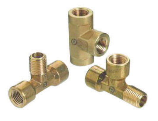 Western 1/4" NPT Female Stainless Steel 6000 psig 3 Way Pipe Tee