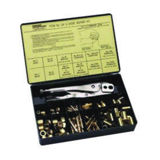 Western Hose Repair Kit With "B" 9/16" - 18 C-6 Crimp Tool (For 5/16", 3/8" ID Hose)