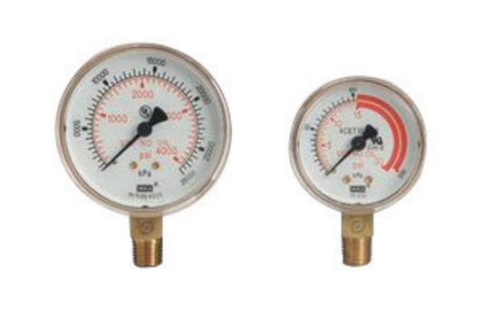 Western 1.5" Brass 4000 psi Pressure Gauge