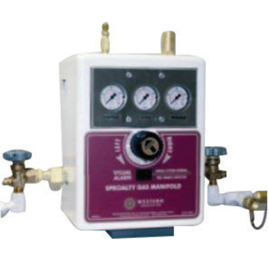 Western HBAC2 Series 1 Outlet 27" Brass and Stainless Steel Manifold