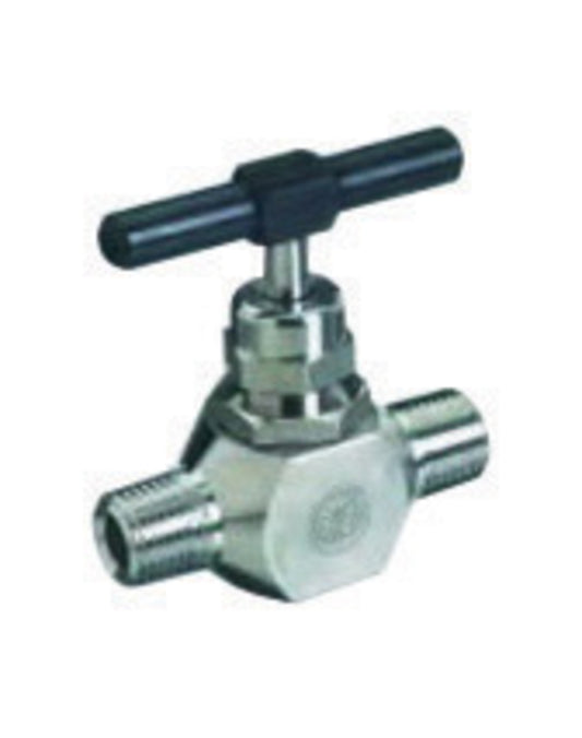 Western 1/4" NPT Male Stainless Steel 6000 psig Metal-To-Metal Seat Cartridge Valve