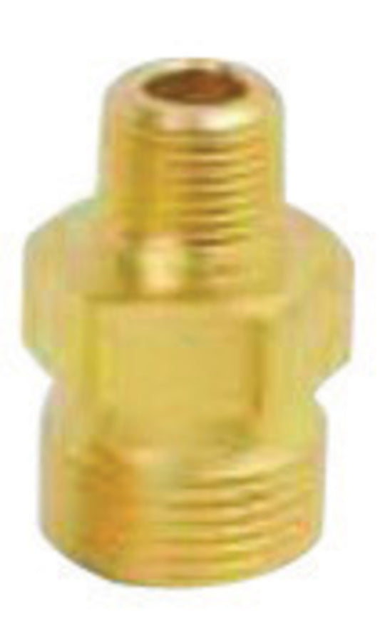 Western 3/4" NPT Outlet X 1" - 11 1/2 NPS Female RH Inlet X 2.230" L Brass 3000 psig Manifold Union Adapter