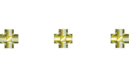 Western 3/4" NPT Female 2 3/4" Brass 3000 psig X Shape Manifold Pipe Cross