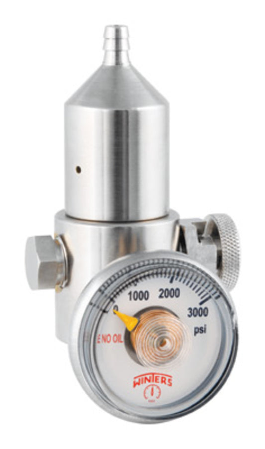 Airgas® Single Stage 1000 psi Brass Plated Non-Corrosive Cylinder Regulator CGA-C10 (0.5 lpm Preset Flow)