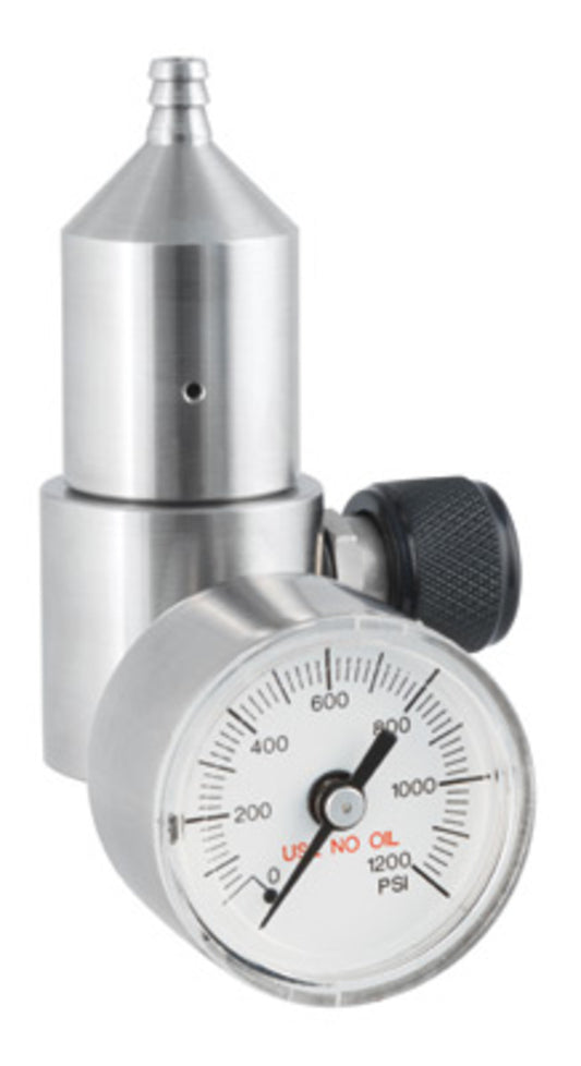 Airgas® Single Stage Stainless Steel Corrosive Cylinder Regulator CGA-C-10 (0.5 lpm Preset Flow)