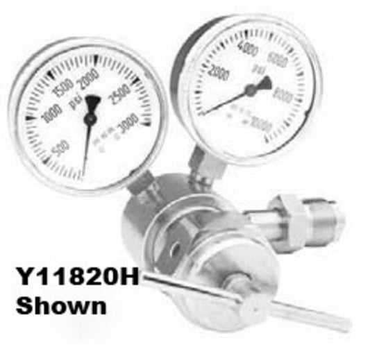 Airgas® Model 820H580 Brass Heavy Duty High Pressure Cylinder Regulator With 1/4" FNPT Connection