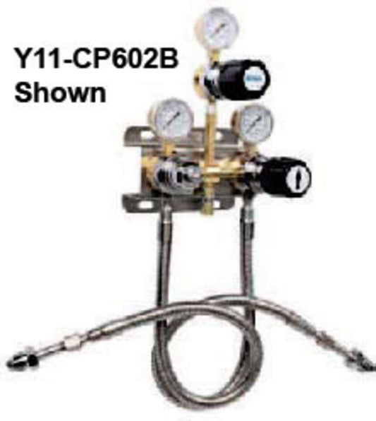 Airgas® 0-150 PSI 4 Cylinder 316 Stainless Steel Life Sciene Switchover Regulator CGA-580