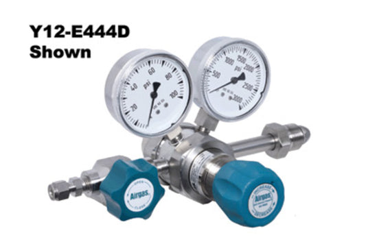 Airgas® Model E444D320 Stainless Steel High Purity Single Stage Positive Seal Regulator With 1/4" FNPT Connection