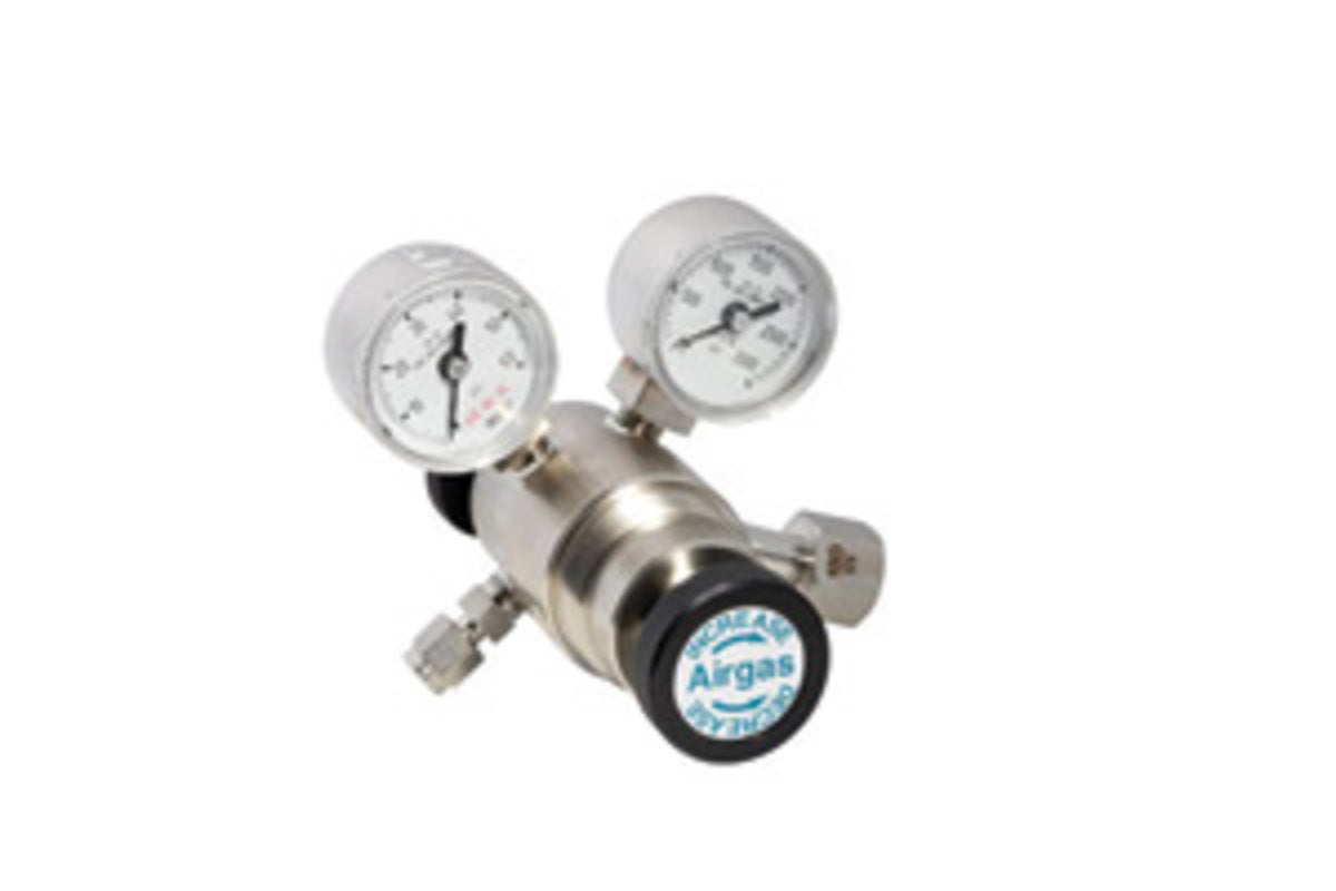 Airgas® Model L215ALB180 Brass Specialty High Purity Single Stage Mini Regulator With 1/8" FNPT Connection And Neoprene Diaphragm