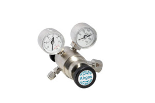 Airgas® Model L215ALB180 Brass Specialty High Purity Single Stage Mini Regulator With 1/8" FNPT Connection And Neoprene Diaphragm