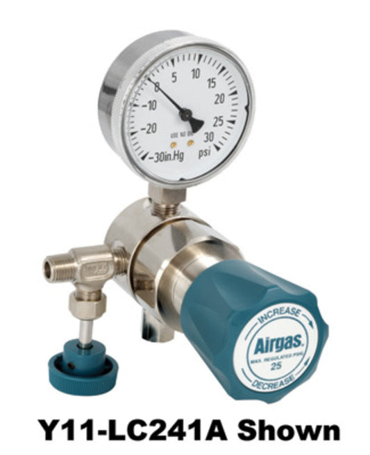 Airgas® Single Stage Brass 0-100 psi Low Pressure Analytical Cylinder Regulator