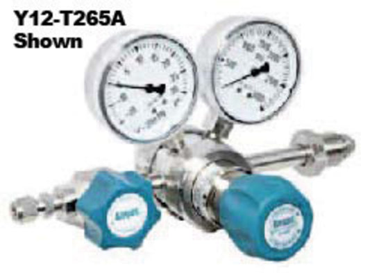 Airgas® Model T265D350 Brass Ultra High Purity Two Stage Pressure Regulator With 1/4" FNPT Connection