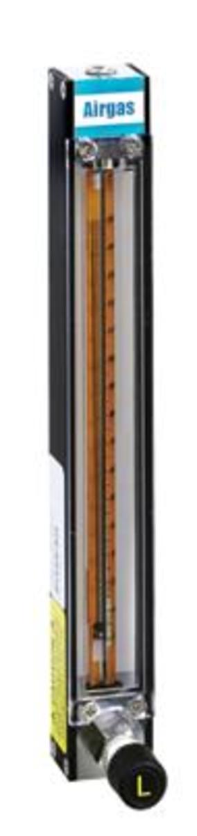 Airgas® 18.5/35.2 scfh Brass High Resolution Valve Flowmeter
