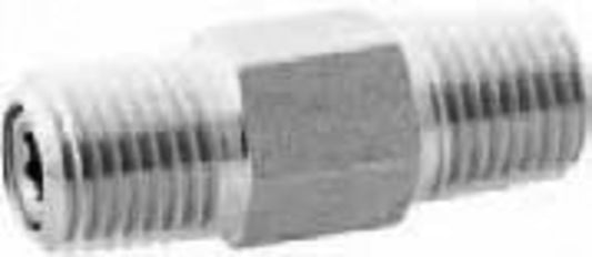 Airgas® Stainless Steel Ball-Type Check Valve With Neoprene® O-Ring, 1/4" FNPT Inlet And 1/4" FNPT Outlet