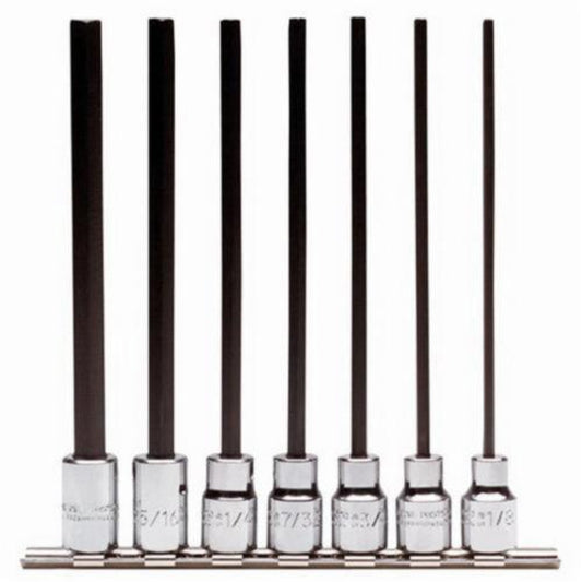 Proto J4990-7XL  3/8" Drive Extra Long Hex Bit 7-Piece Set