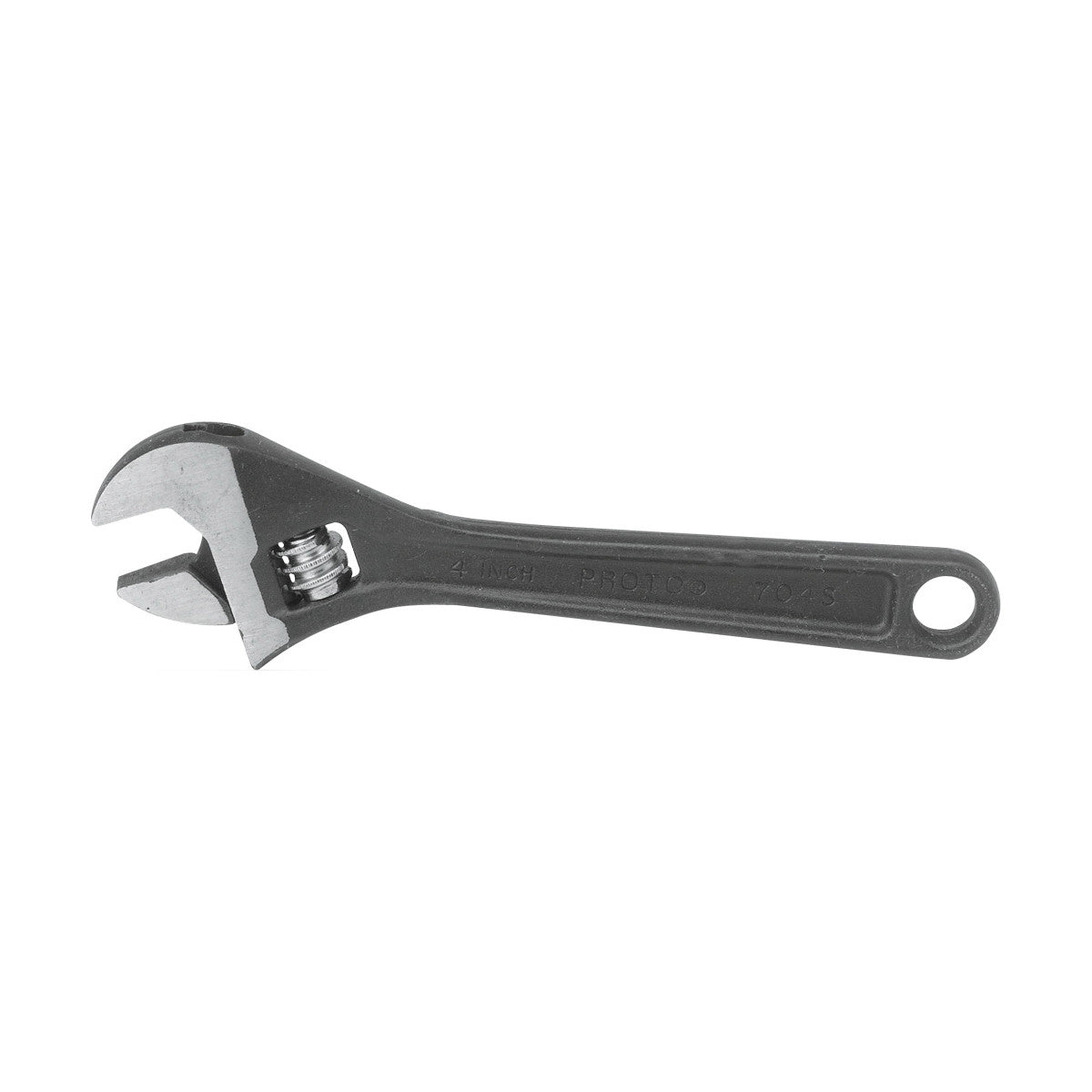 Proto J712S Uninsulated Adjustable Wrench, 1-1/2 in, 12 in OAL, Steel Body, Steel, Black Oxide, ASME B107.8/ASME B107.100