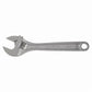Proto J708L Uninsulated Adjustable Wrench, 1-1/8 in, 8 in OAL, Forged Steel Body, Forged Steel, Satin Chrome, ASME B107.8/ASME B107.100