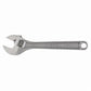 Proto J712L Uninsulated Adjustable Wrench, 1-1/2 in, 12 in OAL, Forged Steel Body, Forged Steel, Satin Chrome, ASME B107.8/ASME B107.100